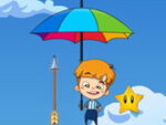Umbrelă Falling Guy