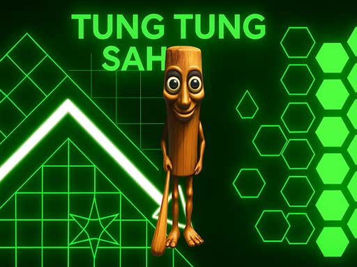Imaginea Tung Tung Sahur în Geometry Dash